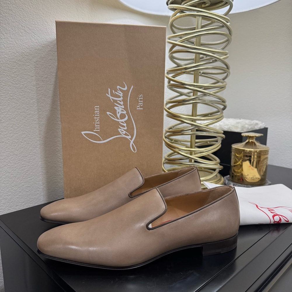 Christian Louboutin Dandelion Loafer Leather Brown Roca